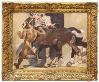 MUŽ S KOŇMI, 1900