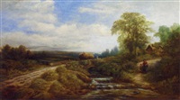 A haycart in a river landscape, 1868–1868 A haycart in a river landscape, 1868–1868