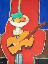 Natură statică cu fructieră și vioară, 1988
