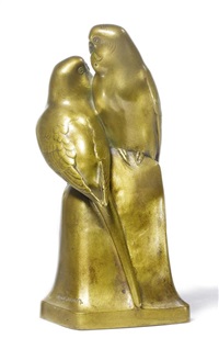 Sculpture - Two parrots, 1920