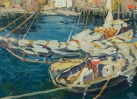 Boats in Gloucester Harbor