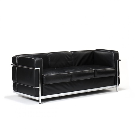 Lc3 Black Leather Sofa By Le Corbusier On Artnet