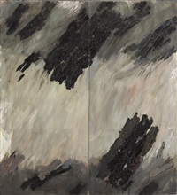 Bats' Flights, diptych, 1993