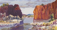 Fink River Gorge, at entrance to Glen Helen, 1950 Fink River Gorge, at entrance to Glen Helen, 1950