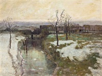 ZA VESNICÍ V ZIMĚ, 1908