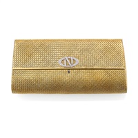 Gold and diamond evening bag, Tabbah
