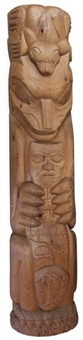 Coast Salish Totem Pole, 1975–1999