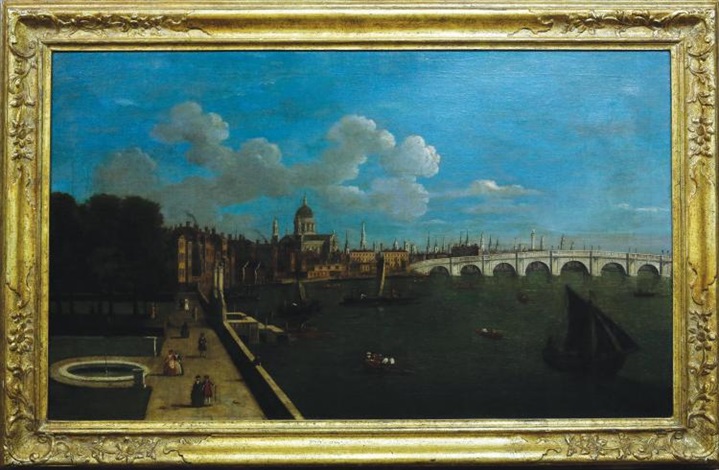 London, a view of the Thames from the Terrace of Somerset House ...