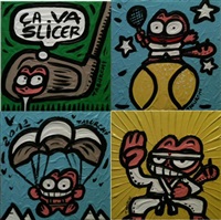 Golf / Karaté / Tennis / Parachutisme (4 works)