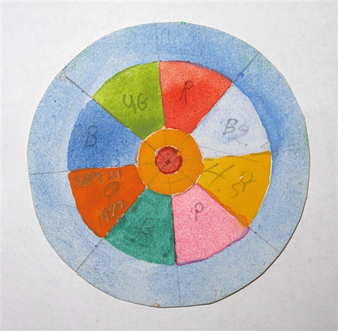 a circle of eight equal sections by greg curnoe on artnet
