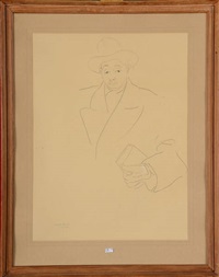 Portrait d'homme au chapeau, 1950