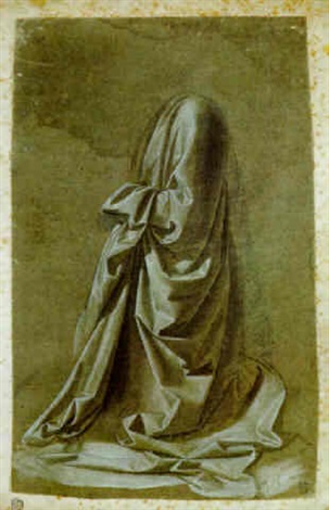 drapery study for a seated figure