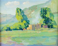 Pueblo Scene by Hans Paap
