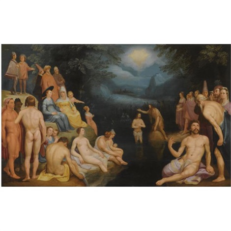 "The Baptism Of Christ" by Cornelis Van Haarlem
