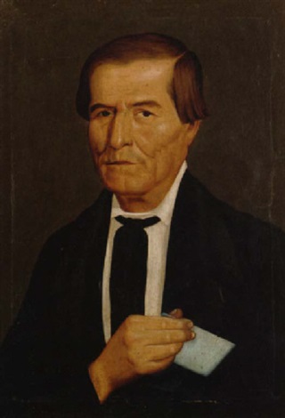 Retrato de Juan Valdivia by Hermenegildo Bustos on