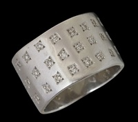 H.STERN 18K WHITE GOLD RING