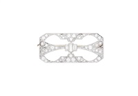 Art Deco brooch in the form of an inverted..., 1930