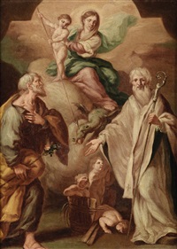 Madonna del Carmine tra San Giuseppe e San... Madonna del Carmine tra San Giuseppe e San...