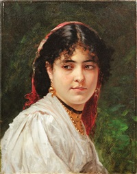 PORTRAIT OF A YOUNG ITALIAN WOMAN, ALSO SAID , 1875 PORTRAIT OF A YOUNG ITALIAN WOMAN, ALSO SAID , 1875