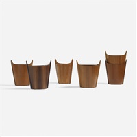 wastepaper baskets, set of six, 1965