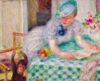 Femme au singe