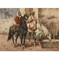 A pause at the well