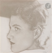 Femme de profil. Solarisation, 1936., 1936 Femme de profil. Solarisation, 1936., 1936