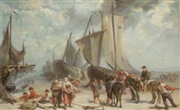 Plage à marée basse