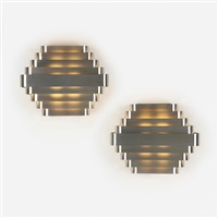 Sconces, pair, 1950