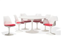 Tulip Table and Six Armchairs