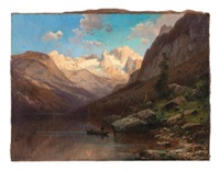 Blick vom Gosausee auf den Dachstein, 1887