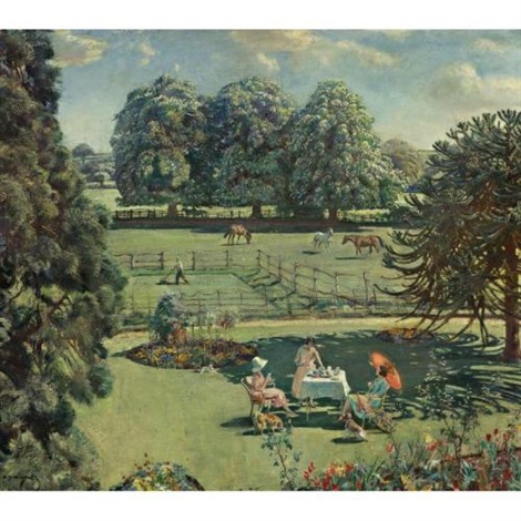 From my bedroom window, summer by Sir Alfred Munnings on artnet
