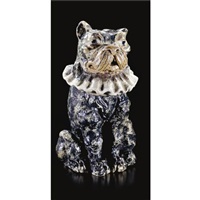 A dog jar and cover, 1900