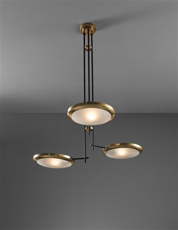 Unique Large Three Arm Ceiling Light Designed For The Cartoleria