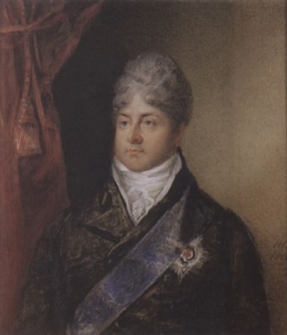george iv king of england as prince of wales wearing black coat