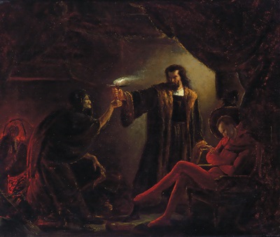 Faust Und Mephisto In Der Hexenkuche By Carl Thiel On Artnet