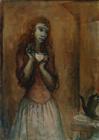 Junge Frau Mit Kaffeetasse By Robert Genin On Artnet