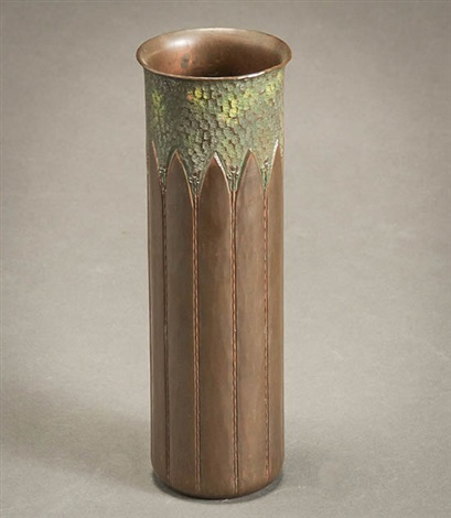 Roycroft Hammered Copper And Enamel Vase By Roycroft Shops On Artnet
