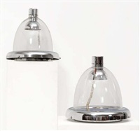 Paire de lampes à poser modèle Lessa (set of , 1972