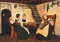 Musikalische Unterhaltung in der Stube