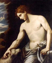 saint john the baptist in a landscape by michele desubleo