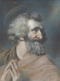 Study of George White, bust-length, as Saint , 1772 Study of George White, bust-length, as Saint , 1772