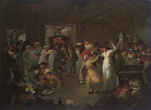 Sailors Carousing In The Long Room At Portsmouth By Julius