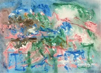 Landscape with Pink, Green and Blue, 1982 Landscape with Pink, Green and Blue, 1982