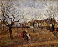 Vyberanie zemiakov, 1920