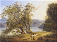 By the shore of lake Castel Gandolfo, 1834–1834
