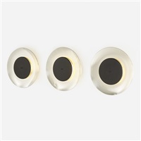 Lunaire wall lamps, set of three, 2013