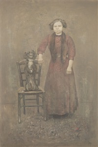 Untitled (Young Woman and Dog), 1985