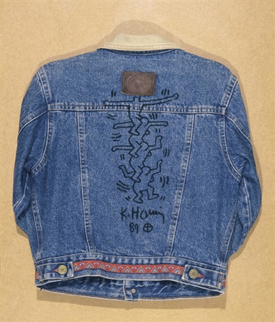 keith haring jean jacket