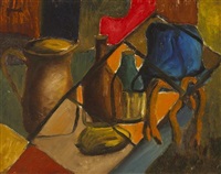 Still Life With Jug And Bottles